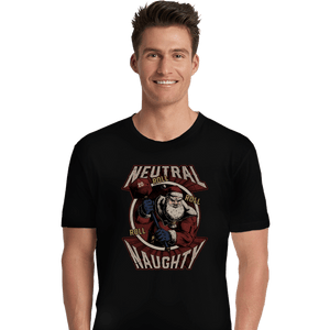 Shirts Premium Shirts, Unisex / Small / Black Neutral Naughty Santa