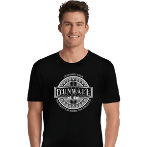 Shirts Premium Shirts, Unisex / Small / Black Greetings From Dunwall