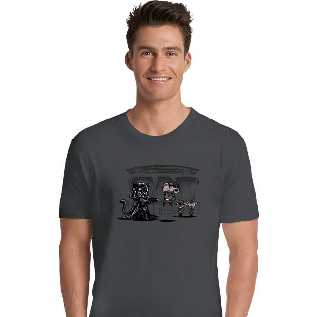 Secret_Shirts Premium Shirts, Unisex / Small / Charcoal Cat Vader