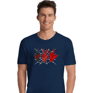 Daily_Deal_Shirts Premium Shirts, Unisex / Small / Navy Spider 1, Spider 2, Spider 3