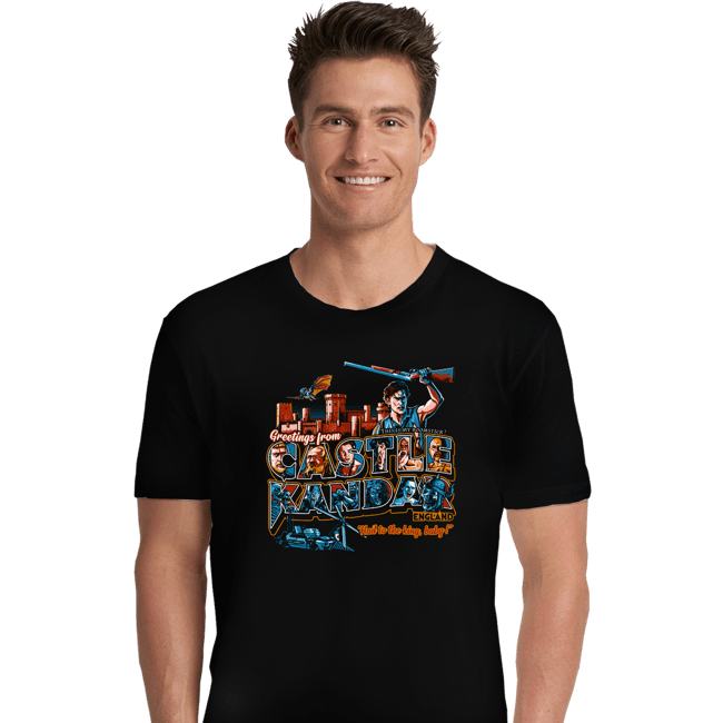 Daily_Deal_Shirts Premium Shirts, Unisex / Small / Black Greetings From Castle Kandar