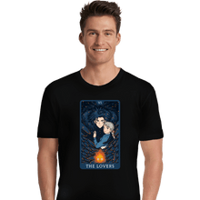 Load image into Gallery viewer, Daily_Deal_Shirts Premium Shirts, Unisex / Small / Black Tarot Ghibli The Lovers
