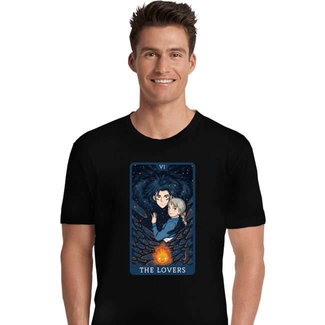 Daily_Deal_Shirts Premium Shirts, Unisex / Small / Black Tarot Ghibli The Lovers