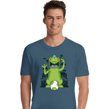 Load image into Gallery viewer, Shirts Premium Shirts, Unisex / Small / Indigo Blue Dinosaur Island
