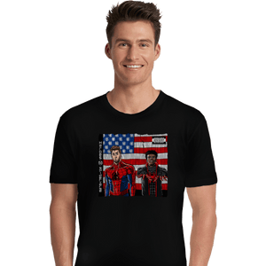 Shirts Premium Shirts, Unisex / Small / Black Spider-Verse