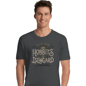 Shirts Premium Shirts, Unisex / Small / Charcoal Taking The Hobbits To Isengard