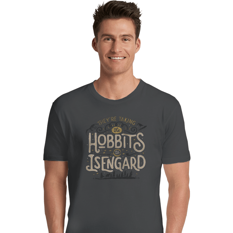 Shirts Premium Shirts, Unisex / Small / Charcoal Taking The Hobbits To Isengard