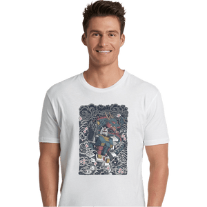 Daily_Deal_Shirts Premium Shirts, Unisex / Small / White Gundam Blue Dragon