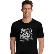 Load image into Gallery viewer, Shirts Premium Shirts, Unisex / Small / Black Vampire Slayer By Nature
