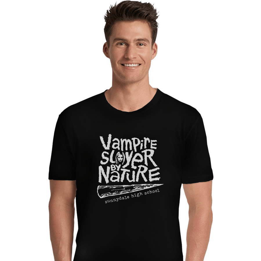 Shirts Premium Shirts, Unisex / Small / Black Vampire Slayer By Nature