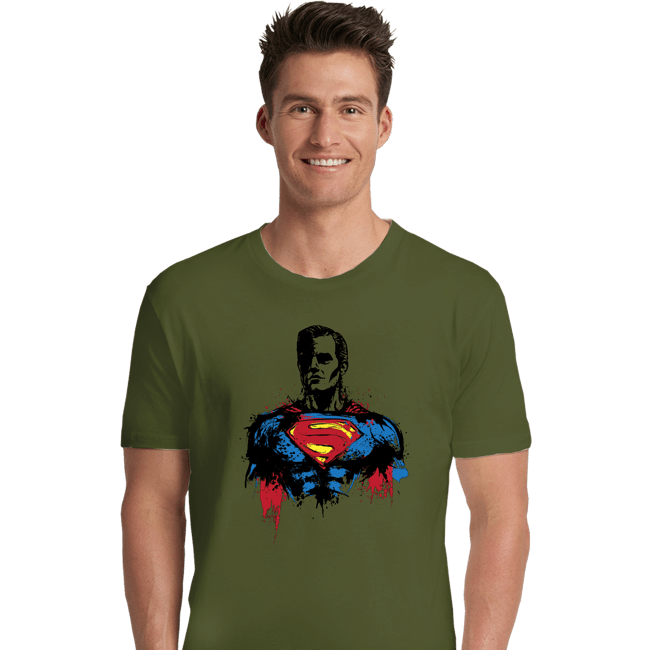 Shirts Premium Shirts, Unisex / Small / Military Green Return Of Kryptonian