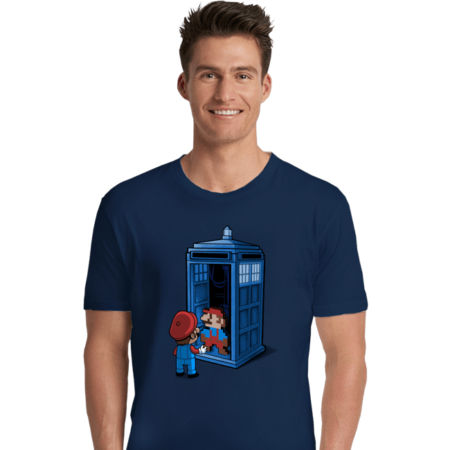 Shirts Premium Shirts, Unisex / Small / Navy Back To 8 Bits