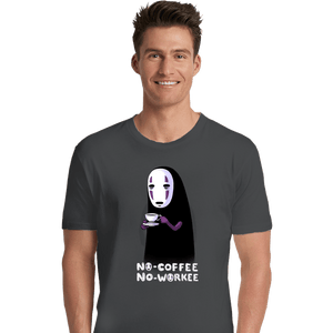 Daily_Deal_Shirts Premium Shirts, Unisex / Small / Charcoal No Face No Coffee