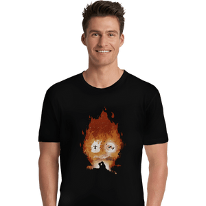 Shirts Premium Shirts, Unisex / Small / Black Midnight Calcifer