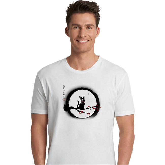 Shirts Premium Shirts, Unisex / Small / White Jiji Under The Moon
