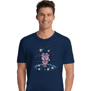 Shirts Premium Shirts, Unisex / Small / Navy Starry Owl