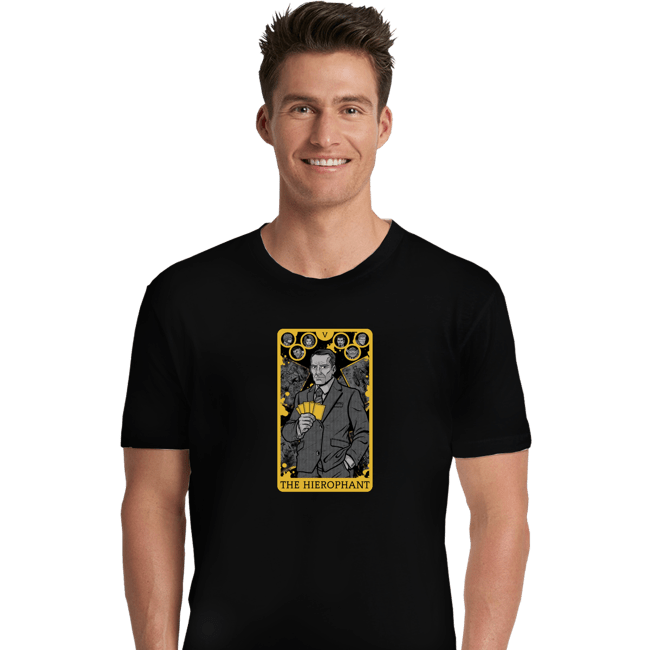 Shirts Premium Shirts, Unisex / Small / Black Tarot The Hierophant