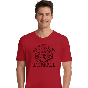 Shirts Premium Shirts, Unisex / Small / Red My Body Is A Hidden Temple