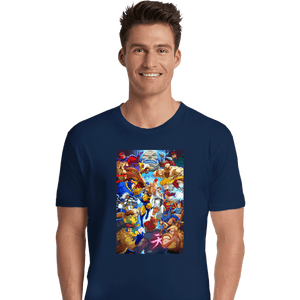 Secret_Shirts Premium Shirts, Unisex / Small / Navy XMen V Street Fighter