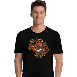 Daily_Deal_Shirts Premium Shirts, Unisex / Small / Black Dhalsim's Yoga Studio