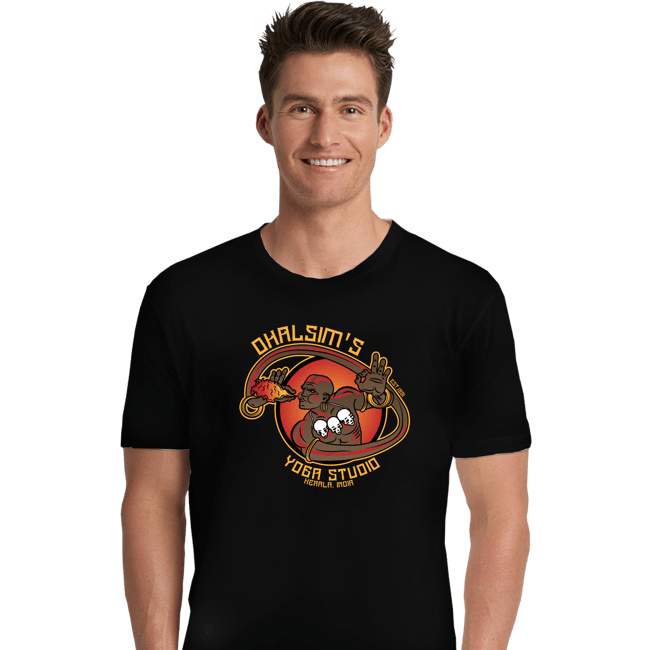 Daily_Deal_Shirts Premium Shirts, Unisex / Small / Black Dhalsim's Yoga Studio