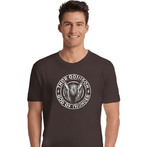 Secret_Shirts Premium Shirts, Unisex / Small / Dark Chocolate Thor God Of Thunder
