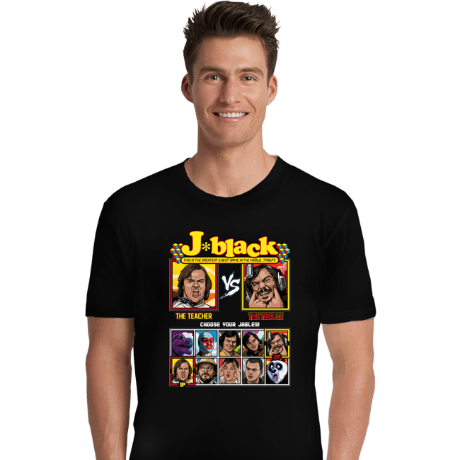 Daily_Deal_Shirts Premium Shirts, Unisex / Small / Black Jack Black Fighter