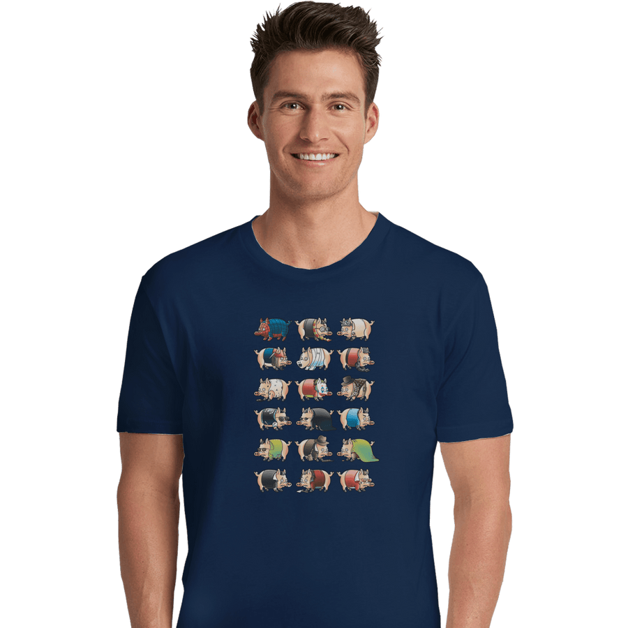 Shirts Premium Shirts, Unisex / Small / Navy Pig Movies