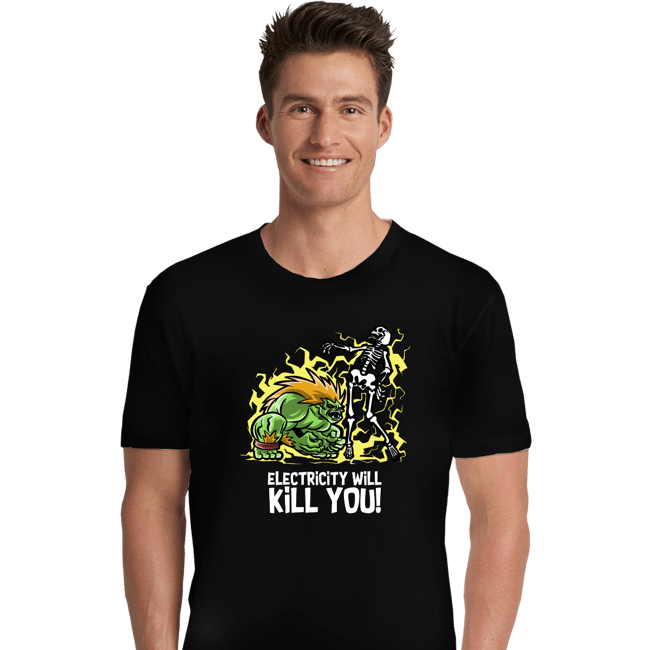 Daily_Deal_Shirts Premium Shirts, Unisex / Small / Black Electricity Will Kill You