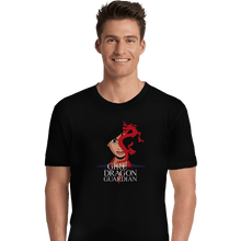 Load image into Gallery viewer, Shirts Premium Shirts, Unisex / Small / Black The Girl With The Dragon Guardian
