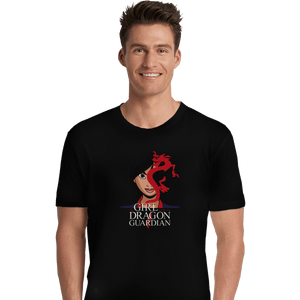 Shirts Premium Shirts, Unisex / Small / Black The Girl With The Dragon Guardian
