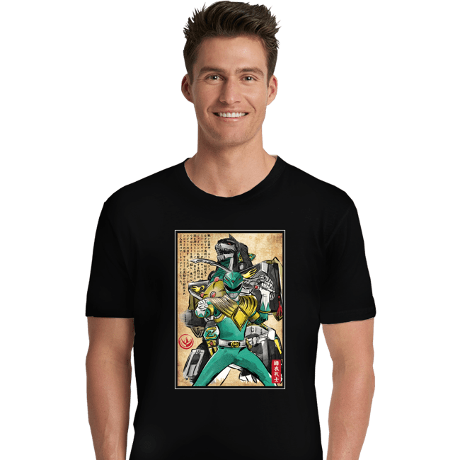 Daily_Deal_Shirts Premium Shirts, Unisex / Small / Black Green Ranger Woodblock