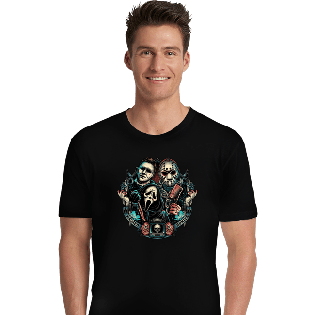 Daily_Deal_Shirts Premium Shirts, Unisex / Small / Black Masked Homies