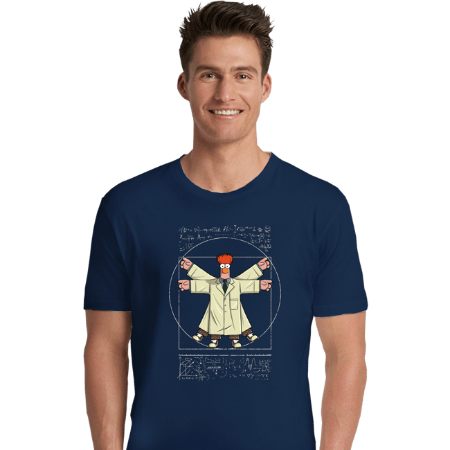 Daily_Deal_Shirts Premium Shirts, Unisex / Small / Navy Vitruvian Puppet