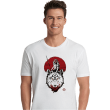 Load image into Gallery viewer, Shirts Premium Shirts, Unisex / Small / White Wolf Princess Ink
