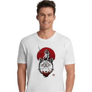 Shirts Premium Shirts, Unisex / Small / White Wolf Princess Ink