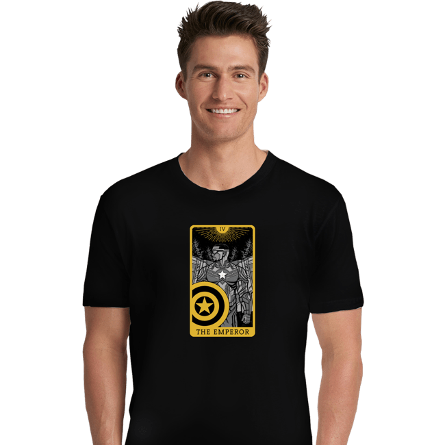 Shirts Premium Shirts, Unisex / Small / Black Tarot The Emperor