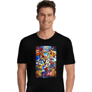 Shirts Premium Shirts, Unisex / Small / Black X-Men VS Street Fighter