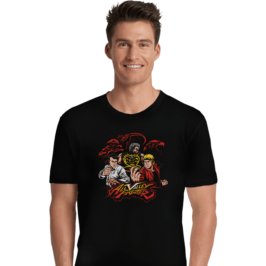 Shirts Premium Shirts, Unisex / Small / Black All Valley Fighter