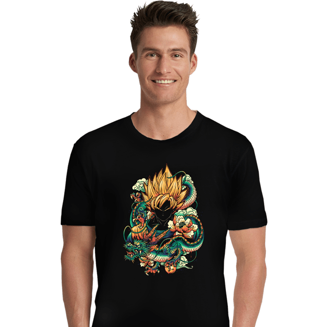 Secret_Shirts Premium Shirts, Unisex / Small / Black Colorful Dragon.