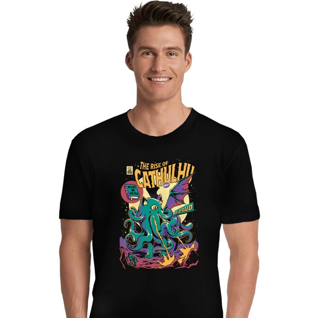 Daily_Deal_Shirts Premium Shirts, Unisex / Small / Black The Rise Of Cathulhu