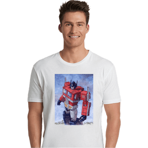Secret_Shirts Premium Shirts, Unisex / Small / White Optimus Watercolor