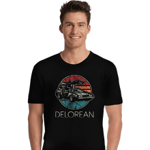 Load image into Gallery viewer, Shirts Premium Shirts, Unisex / Small / Black Vintage Delorean
