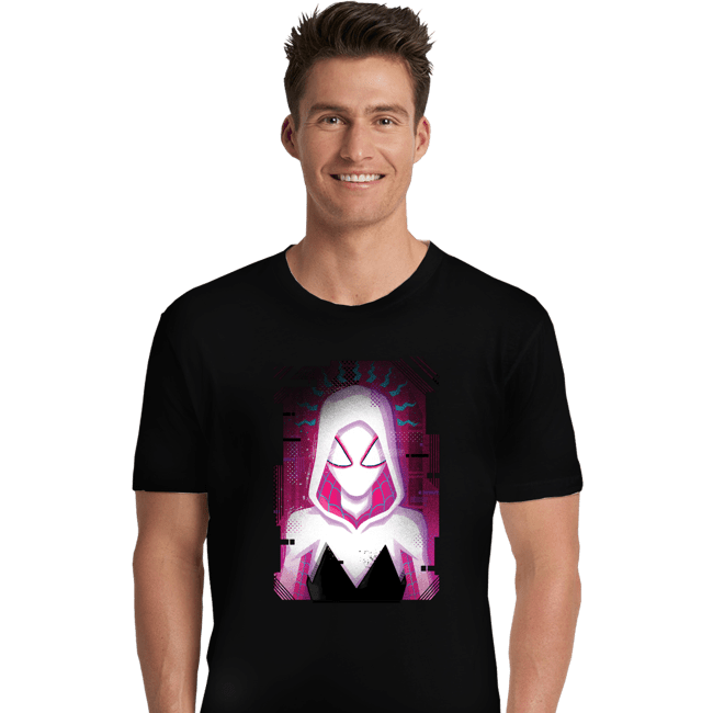 Daily_Deal_Shirts Premium Shirts, Unisex / Small / Black Glitch Spider-Gwen