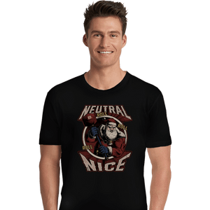 Shirts Premium Shirts, Unisex / Small / Black Neutral Nice Santa