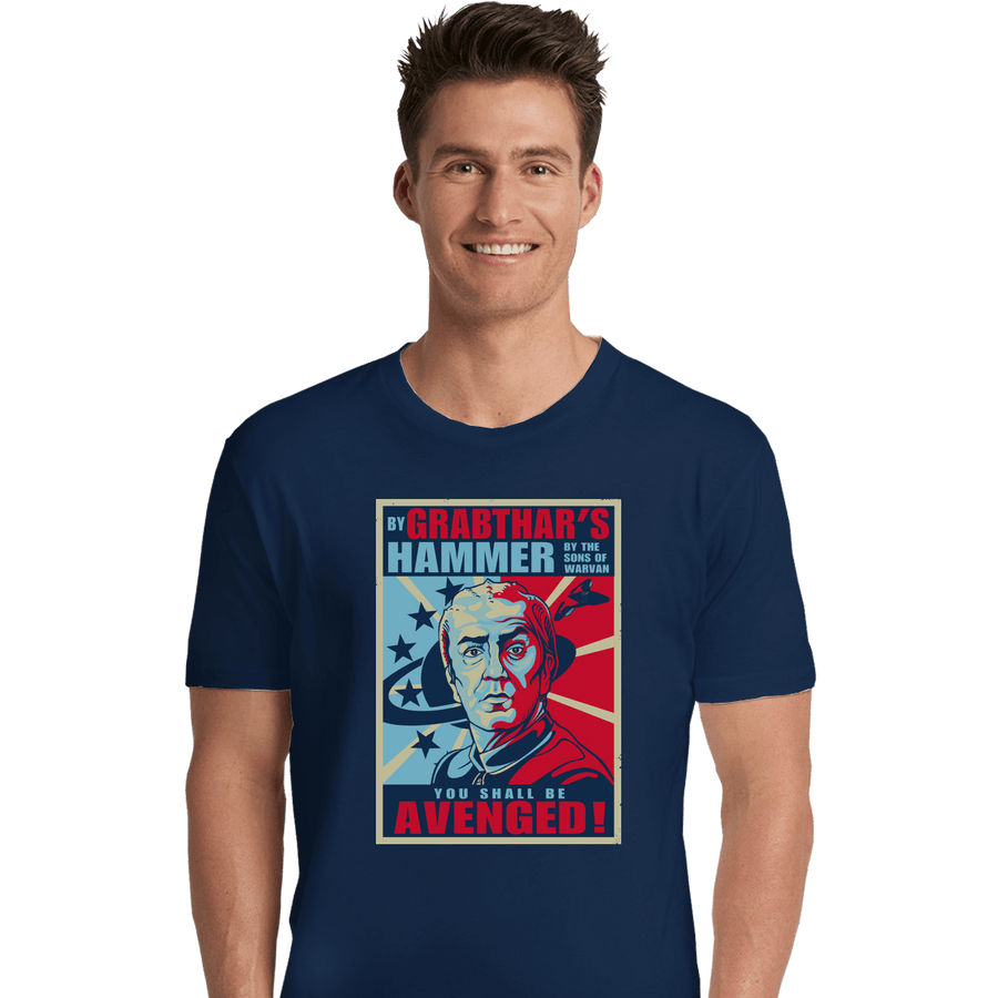 Shirts Premium Shirts, Unisex / Small / Navy Grabthar's Hammer