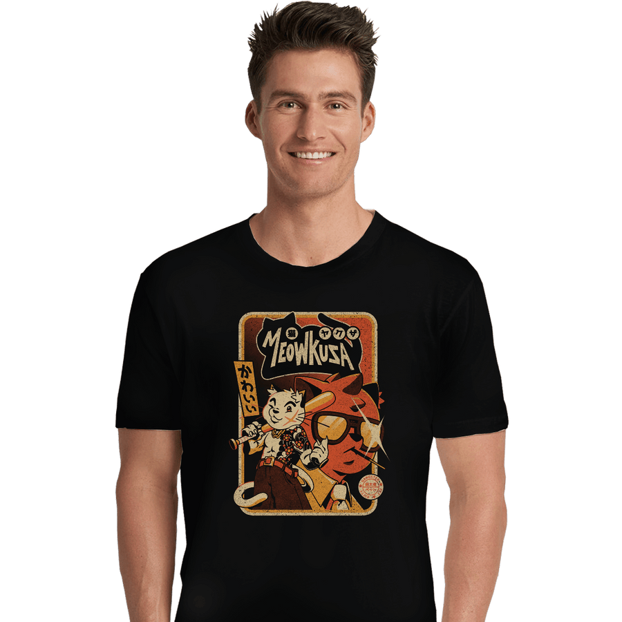 Shirts Premium Shirts, Unisex / Small / Black Meowkuza
