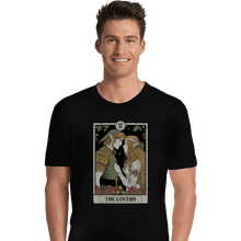 Load image into Gallery viewer, Daily_Deal_Shirts Premium Shirts, Unisex / Small / Black The Lovers Vintage Tarot
