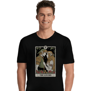 Daily_Deal_Shirts Premium Shirts, Unisex / Small / Black The Lovers Vintage Tarot