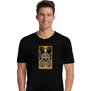 Shirts Premium Shirts, Unisex / Small / Black Tarot Wheel Of Fortune